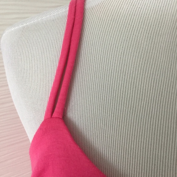 Bebe Pink Layered Flowy Tank Top - Picture 4 of 8